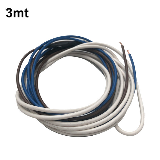 Cavo 3 mt scaldante antigelo 15 w/m - rivestimento isolante in PVC