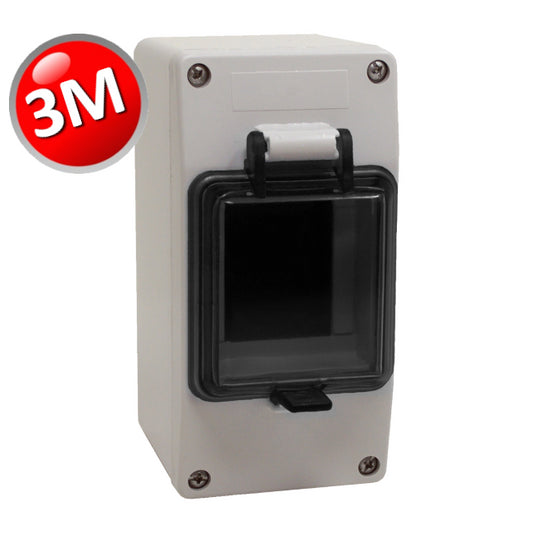 Centralino SARTEL 2-3 moduli posti con portello trasparente - interno ed esterno IP65