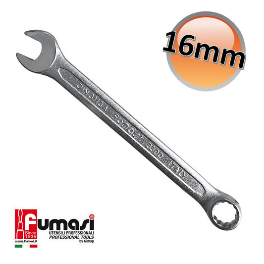 Chiave fissa a stella combinata da 16 mm in acciaio cromo vanadio