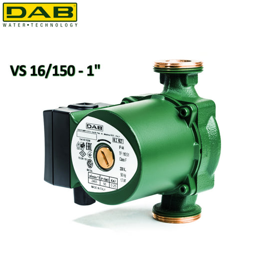 Circolatore pompa a rotore bagnato per acqua sanitaria 1'' - DAB VS 16/150