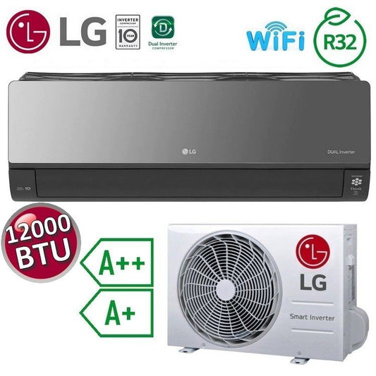 LG Artcool Mirror UVnano WiFi 12000 BTU 3.5 kW A++ A+ Single Split Air Conditioner