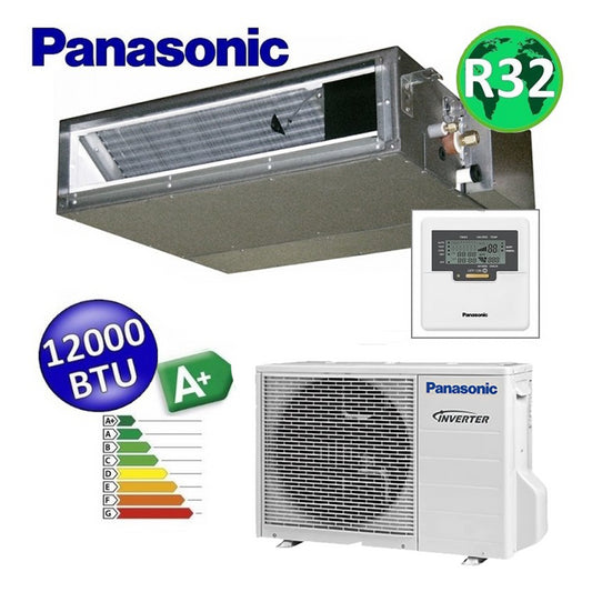 Panasonic 12000 BTU 3.5 kW R32 A+ single-duct air conditioner - low pressure