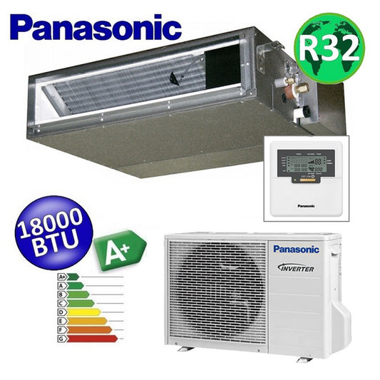 Panasonic 18,000 BTU 5.0 kW R32 A+ single-duct air conditioner - low pressure