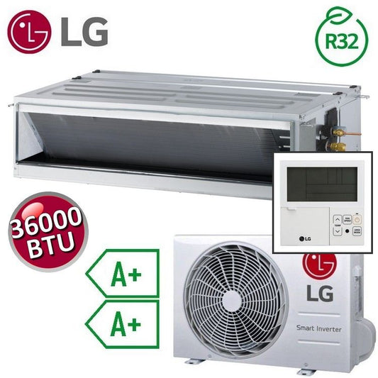 LG 36000 BTU 10.0 kW A+ COMPACT Inverter single duct air conditioner - wall control included