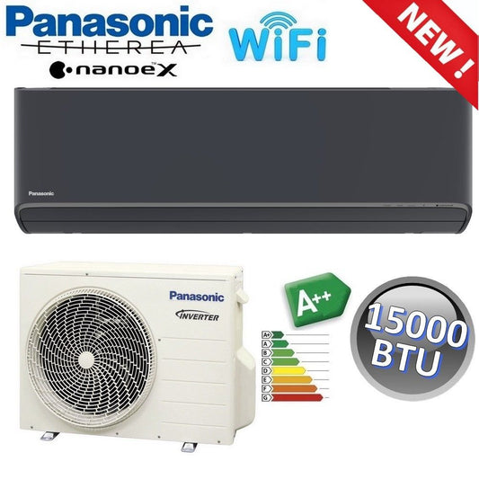 Panasonic ETHEREA 15000 BTU A++ WiFi and NanoeX Graphite Black R32 Single Split Air Conditioner
