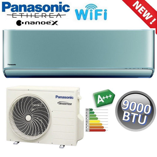Panasonic ETHEREA SILVER R32 9000 BTU A+++ mono split air conditioner with WiFi