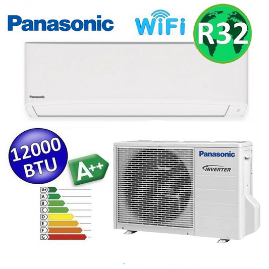 Panasonic TZ series super compact R32 12000 Btu A++ split air conditioner with WiFi and NanoeX