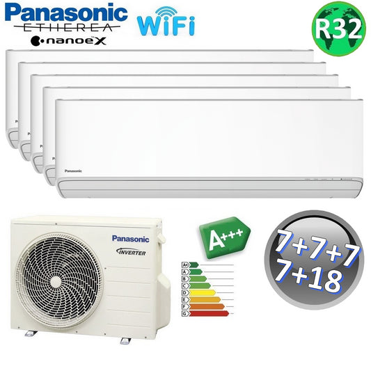 Panasonic ETHEREA R32 7+7+7+7+18 BTU A+++ WIFI NanoeX Penta Split Air Conditioner