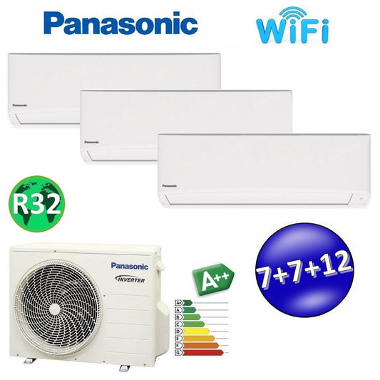 Panasonic TZ R32 7000+7000+12000 BTU A+++ split air conditioner with WIFI and NanoeX