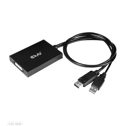 CLUB3D cac-1010 Displayport/usb DVI-I Daul link Black, White