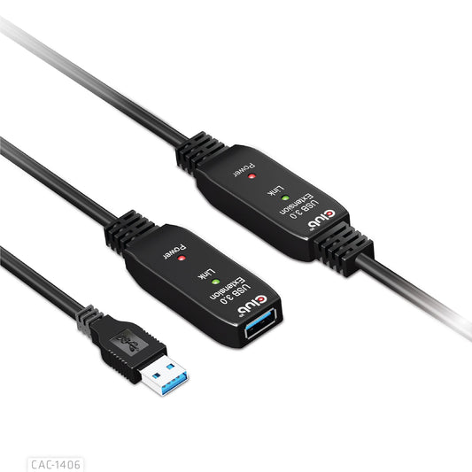 CLUB3D CAC-1406 USB cable USB 3.2 Gen 1 (3.1 Gen 1) 15 m USB A Black
