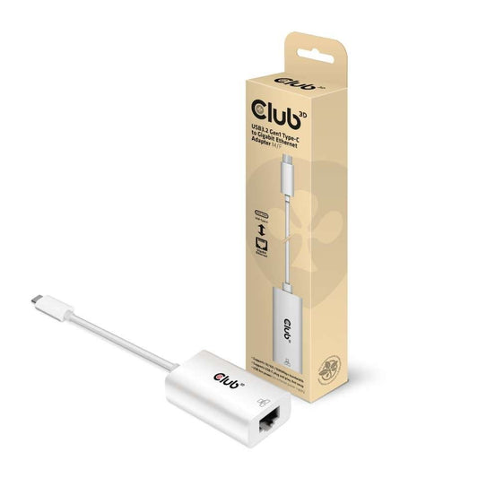 CLUB3D CAC-1519 USB-C RJ-45 Gender Reversal Adapter White