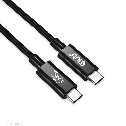 CLUB3D CAC-1576 USB Cable USB4 Gen 3x2 1m USB C Black