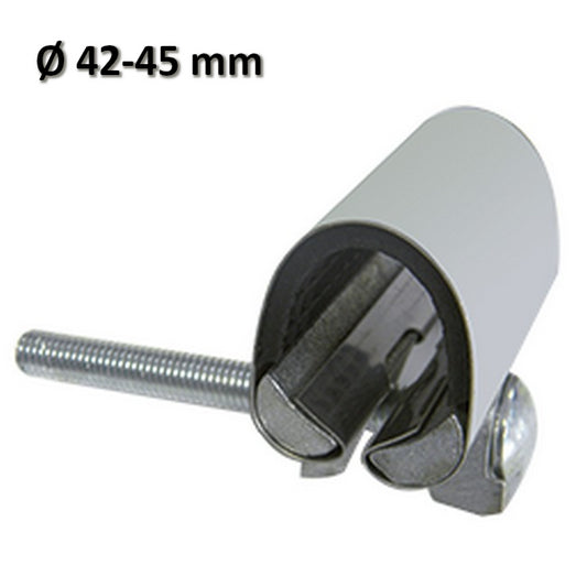 Collare riparazione inox per tubi tubazioni Ø 42-45 mm - larghezza 75 mm