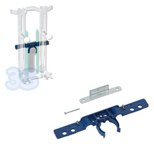 Pipe fixing collars on Oter Base wall-hung bidet bracket