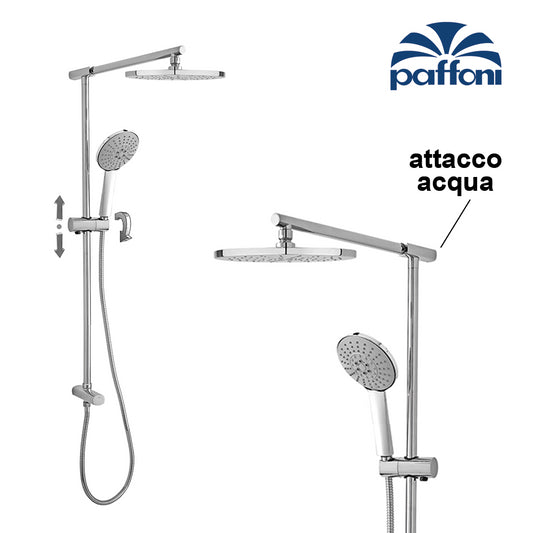 UP PAFFONI shower column - round shower head Ø 225 mm