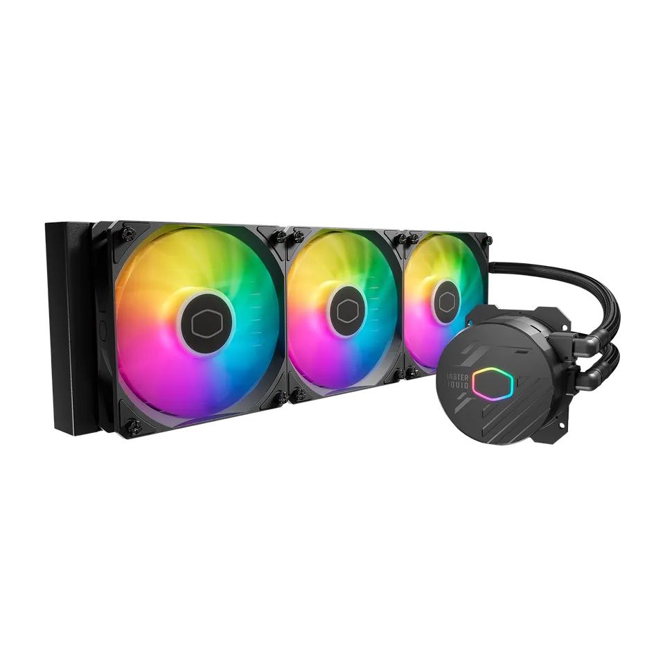 COOLER MASTER MASTERLIQUID 360 CORE II SKT UNIVERSAL LIQUID COOLER 3X120MM ARGB FANS BLACK