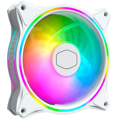 COOLER MASTER HEAT SINK MASTERFAN MF120 HALO WHITE EDITION 120X120X25 CABINET FAN - COOLER MAS