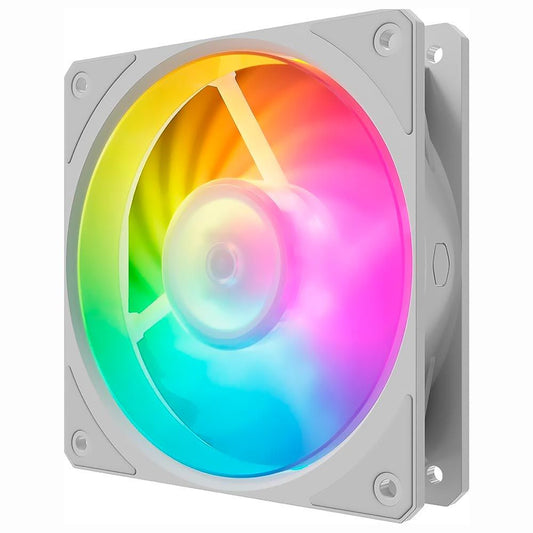 COOLER MASTER FAN MOBIUS 120P ARGB WHITE EDITION 120X25, ARGB GEN2, 02400 RPM