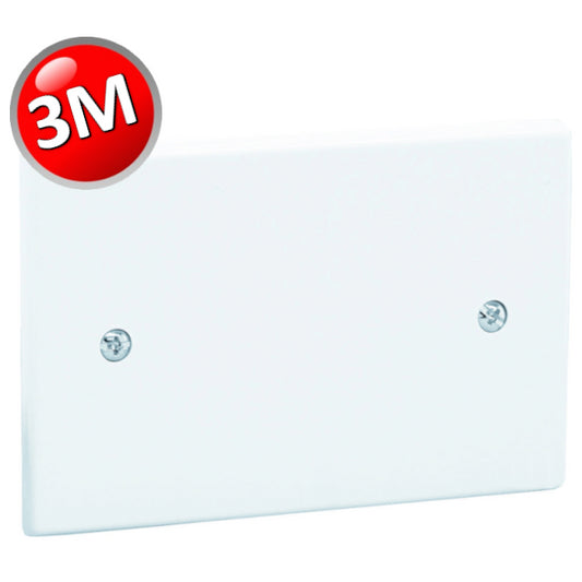 Coperchio per scatola monoblocco 3 posti colore bianco