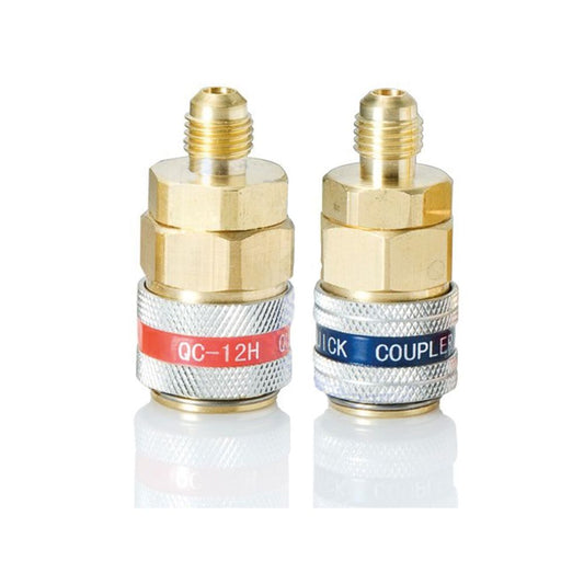 Pair of high and low pressure quick couplings - R134A gas