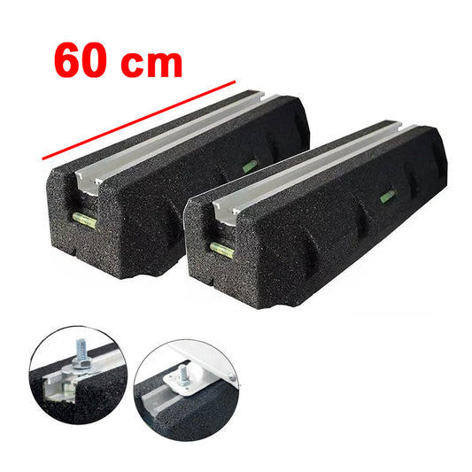 Coppia di basi pavimento da 60 cm ECO-BLOCK antivibrante portata 700 Kg