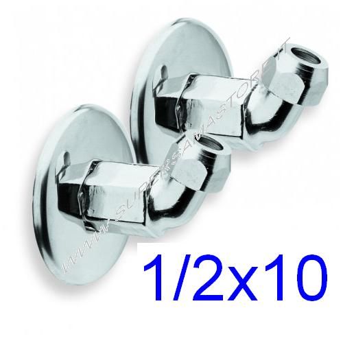 Pair of fixed under-sink bends 1/2'' x Ø 10 mm