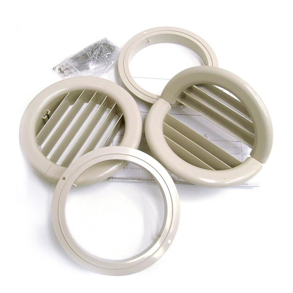 Pair of Ø 160 mm folding grilles with flanges for Unico Olimpia Splendid
