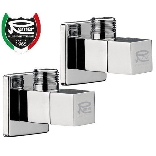 Pair of square under-sink faucets - REMER taps