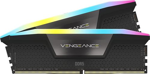 CORSAIR RAM VENGEANCE RGB DDR5 32GB (2 x 16GB) DDR5 5200 CL40-40-40-77 1.25V INTEL XMP - BLACK