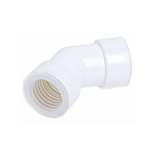 Curva 45° femmina femmina per tubo rigido Ø 20 mm in PVC per scarico condensa