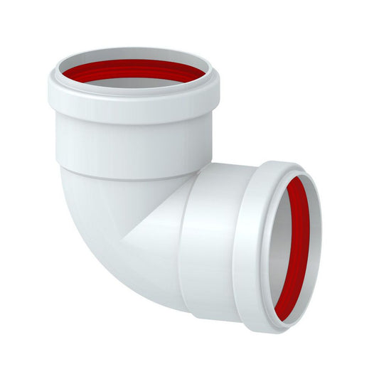 Curva F-F 90° in alluminio estruso bianco Ø 80mm fumi caldaia