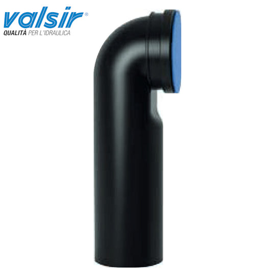 CURVA PER VASO SOSPESO COMPLETA DI GUARNIZIONE E TAPPO D.90 L.230 VALSIR