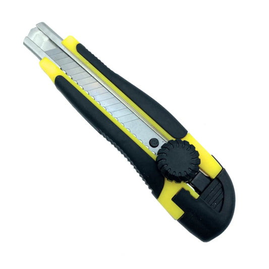 Cutter professionale taglierino 18 mm lama inclusa - manico in gomma