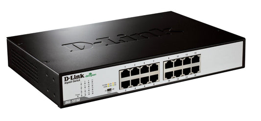 D-Link DGS-1016D/E Unmanaged Network Switch Black, Metallic