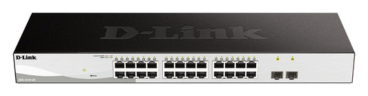 D-Link DGS-1210-26 L2 Gigabit Ethernet (10/100/1000) 1U Managed Network Switch Black, Gray