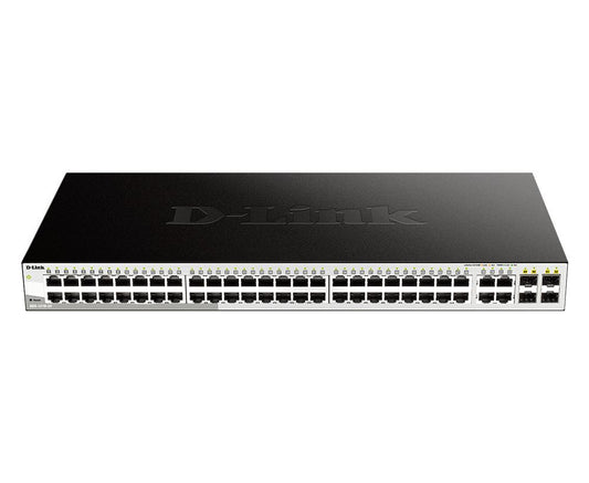 D-Link DGS-1210-52 Managed L2 Gigabit Ethernet (10/100/1000) 1U Black
