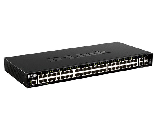 D-Link DGS-1520-52/E 10G Ethernet (100/1000/10000) 1U L3 Managed Network Switch Black
