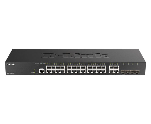 D-Link DGS-2000-28 switch di rete Gestito L2/L3 Gigabit Ethernet (10/100/1000) 1U Nero