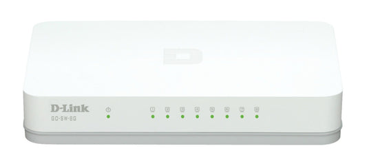 D-Link GO-SW-8G/E Unmanaged Gigabit Ethernet (10/100/1000) Network Switch White
