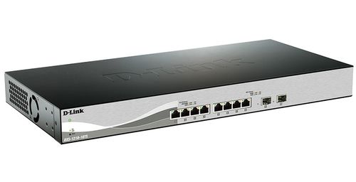 D-LINK SWITCH 10 PORTE MANAGED L2/L3 10G ETHERNET (100/1000/10000) 1U NERO