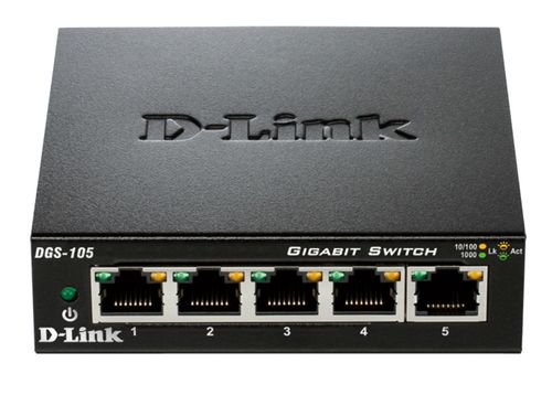 D-LINK SWITCH 5 PORTS GIGABIT METALLIC CASE