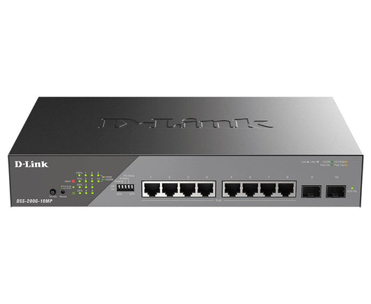 D-LINK SWITCH 8 PORTS 10/100/1000 POE GIGABIT ETHERNET SURVEILLANCE