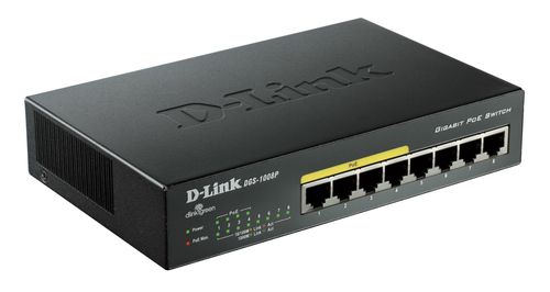 D-LINK SWITCH 8 PORT GIGABIT 10/100/1000 INCLUDING 4 POE