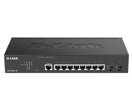 D-LINK SWITCH 8 PORTS GIGABIT MANAGED INCL. 2X SFP