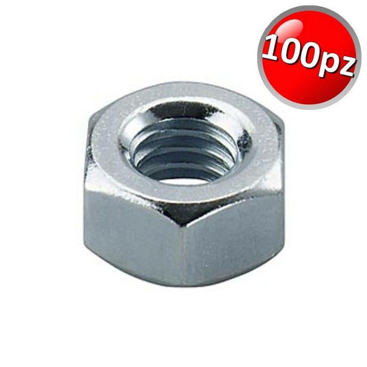 Dado esagonale M8 zincato UNI5588 - SCATOLA 100 pz