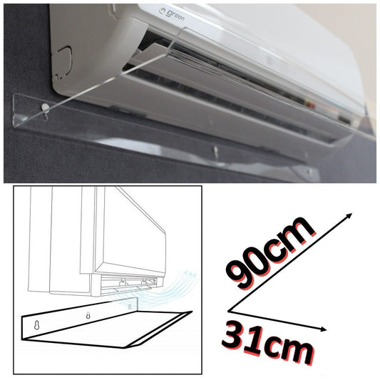 Transparent air deflector for split air conditioners 90x31x5 (cm) New Model - DFT.010