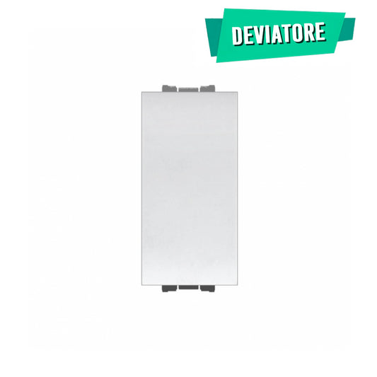 Deviatore Unipolare 16A Bianco Compatibile con Living International / Light- Feb Elettrica