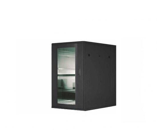 DIGITUS 9-UNIT WALL-MOUNTED CABINET SOHO LINE (H)509 X (W)600 X (D)600 MM. COLOR BLACK RAL9005