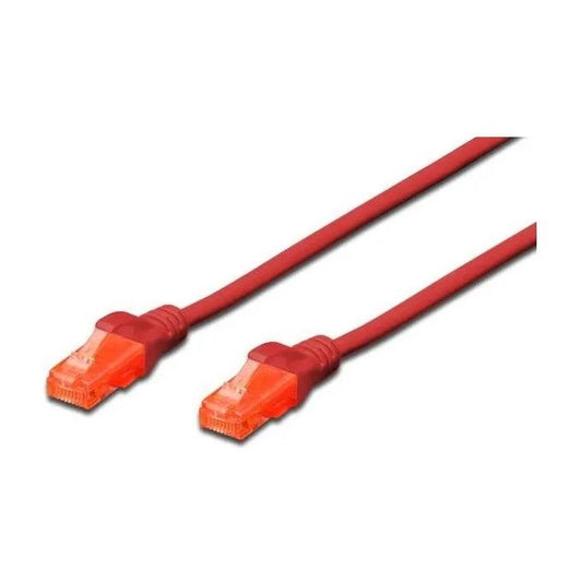 DIGITUS CAT. 6 UTP NETWORK CABLE UNSHIELDED LSZH 3 METERS RED